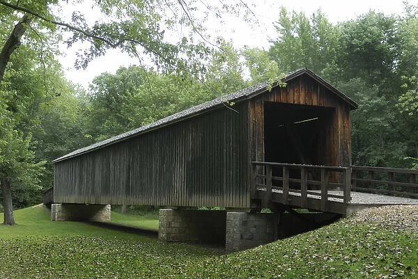 Locust Creek Covered Bridge State Historical Site - built in 1868 in Northwestern