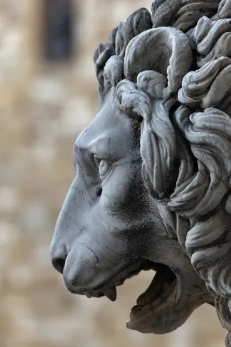 Framed Print : Loggia dei Lanzi, detail, Piazza della Signoria, Florence, Italy