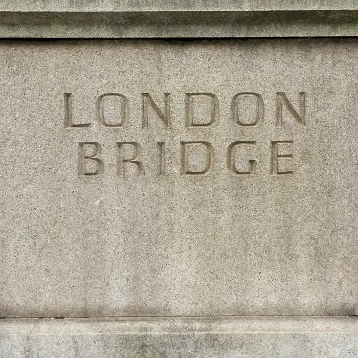Framed Print : London, England, Great Britain. London Bridge sign Framed Print : London, England, Great Britain. London Bridge sign