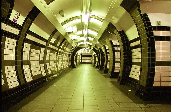 London, England. An empty night in the underground stations