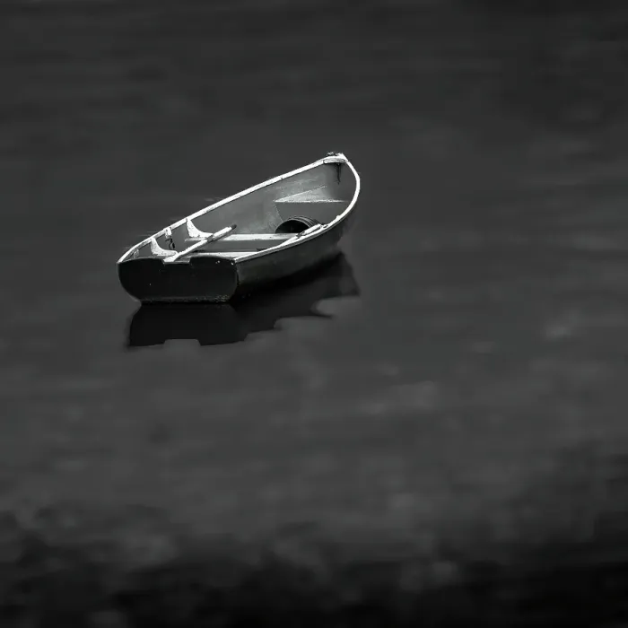 Framed Print : Lone boat in water Framed Print : Lone boat in water
