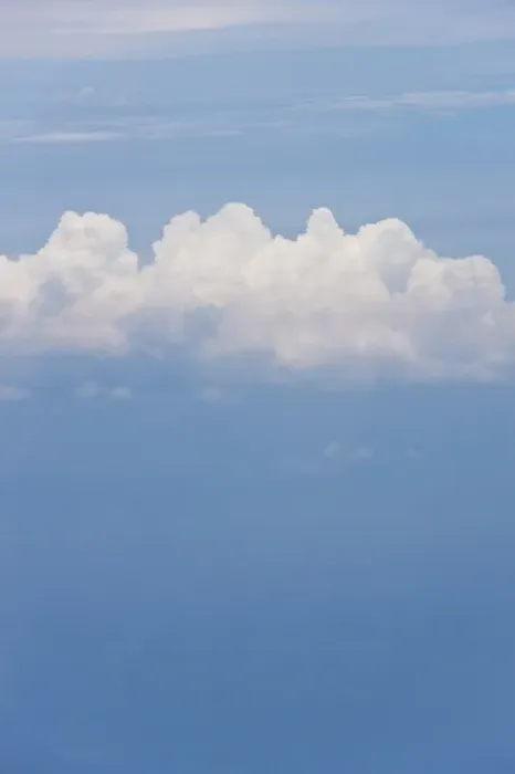 Framed Print : A lone Cumulus cloud high above the Pacific Ocean Framed Print : A lone Cumulus cloud high above the Pacific Ocean