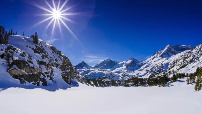 Framed Print : Long Lake and Sierra Peaks in winter, John Muir Wilderness, Sierra Nevada Mountains Framed Print : Long Lake and Sierra Peaks in winter, John Muir Wilderness, Sierra Nevada Mountains