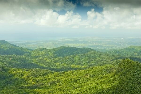Looking south from the El Yunque peak overlook, El Yunque NF, Puerto Rico