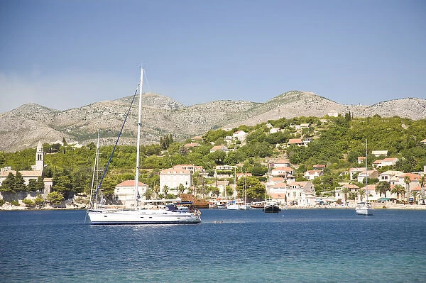 Lopud Island, Boat tour of Elaphite Islands from Dubrovnik, Southeastern Tip of Croatia