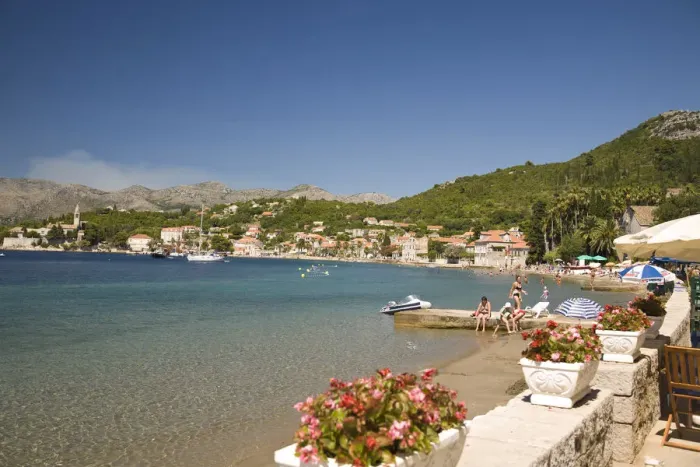 Framed Print : Lopud Island, Boat tour of Elaphite Islands from Dubrovnik, Southeastern Tip of Croatia