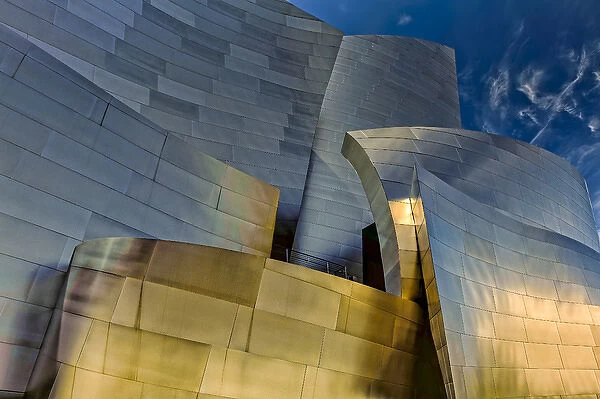 Los Angeles, California. The Disney Concert Hall exterior in afternoon sun
