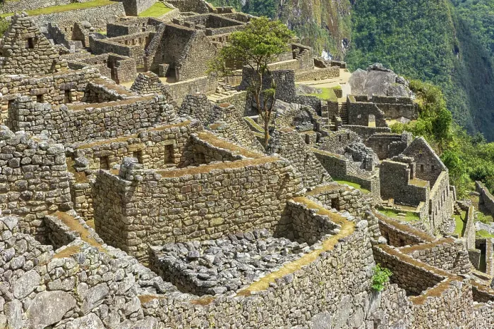 Framed Print : Lost City, details of ancient Inca buildings, Machu Picchu, Peru