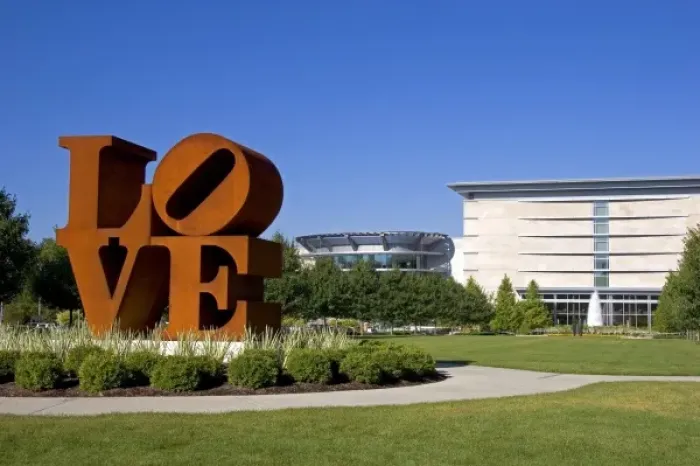 Framed Print : Love sculpture at the Indianapolis Museum of Art in Indianapolis, Indiana