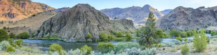 Framed Print : Lower Deschutes River, Central Oregon, USA