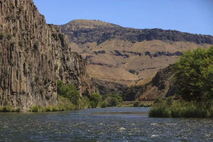 Framed Print : Lower Deschutes River, Central Oregon, USA Framed Print : Lower Deschutes River, Central Oregon, USA