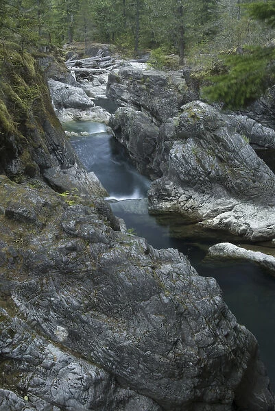 Lower Falls, Little Qualicum Falls Provincial Park, Vancouver Island, British Columbia