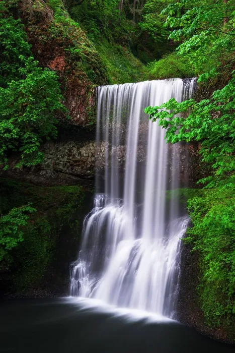 Framed Print : Lower South Falls, Silver Falls State Park, Oregon, USA Framed Print : Lower South Falls, Silver Falls State Park, Oregon, USA