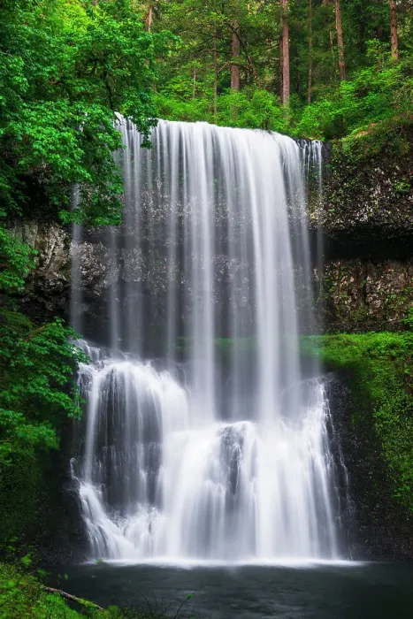Framed Print : Lower South Falls, Silver Falls State Park, Oregon, USA Framed Print : Lower South Falls, Silver Falls State Park, Oregon, USA