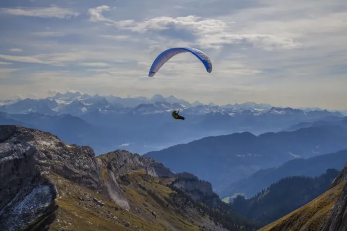 Framed Print : Lucerne, Switzerland. Paragliding off Mt. Pilatus Framed Print : Lucerne, Switzerland. Paragliding off Mt. Pilatus
