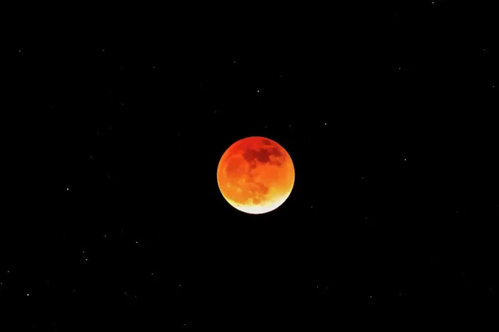Framed Print : Lunar Blood Moon Eclipse, May 15, 2022