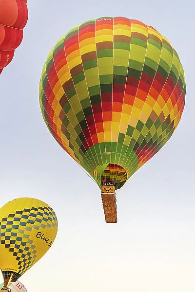 Luxor, Egypt. Hot air balloons taking tourist for a ride. (Editorial Use Only)