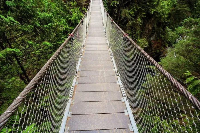 Framed Print : Lynn Canyon Suspension Bridge, North Vancouver, British Columbia, Canada Framed Print : Lynn Canyon Suspension Bridge, North Vancouver, British Columbia, Canada