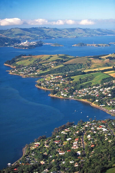 Macandrew Bay, Otago Harbour, Dunedin - aerial