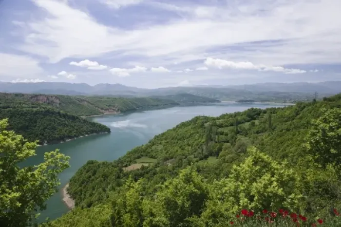 Framed Print : MACEDONIA, Debar. Lake Debar Landscape Framed Print : MACEDONIA, Debar. Lake Debar Landscape