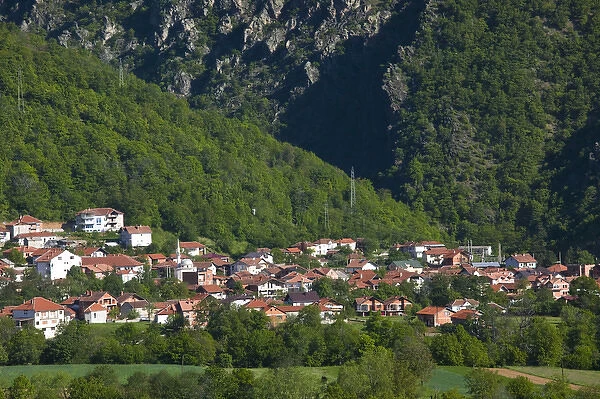 MACEDONIA, Gorna Banjica. Muslim Village of Gorna Banjica under the Sar Plnina Mountains