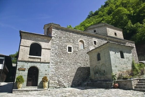 MACEDONIA, Mavrovo National Park. Sveti Jovan Bigorski Monastery (b. 1020) named after St