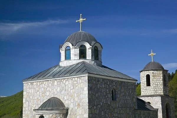 MACEDONIA, Mavrovo National Park. MAVROVI ANOVI Village Church
