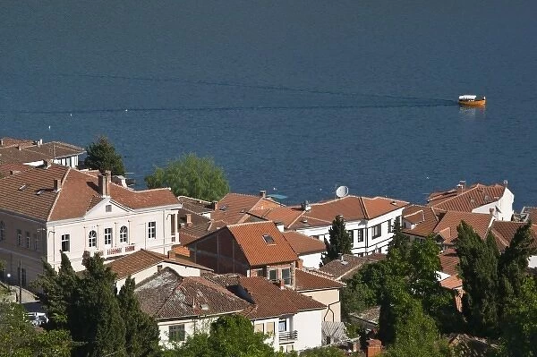 MACEDONIA, Ohrid. Buildings of Ohrid Old Town