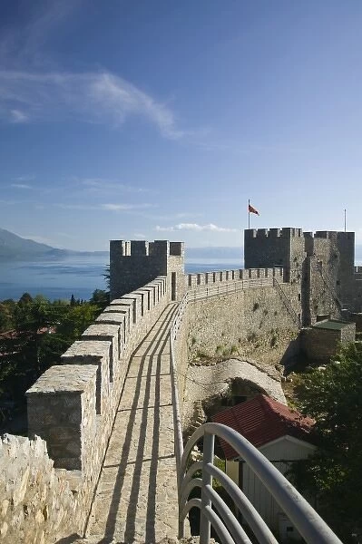 MACEDONIA, Ohrid. Car Samoils Castle - Castle Walls