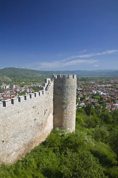 MACEDONIA, Ohrid. Car Samoils Castle  /  Morning