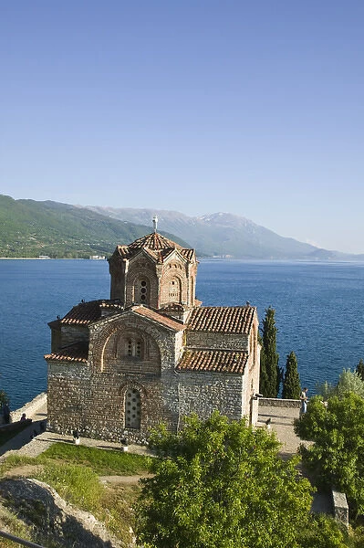 MACEDONIA, Ohrid. Sveti Jovan at Kaneo Church on Lake Ohrid