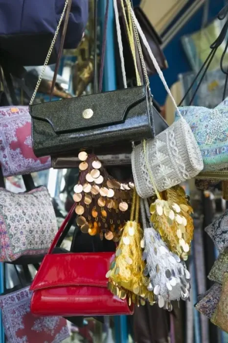 Framed Print : MACEDONIA, Skopje. Carsija Old Town- Purses for sale Framed Print : MACEDONIA, Skopje. Carsija Old Town- Purses for sale