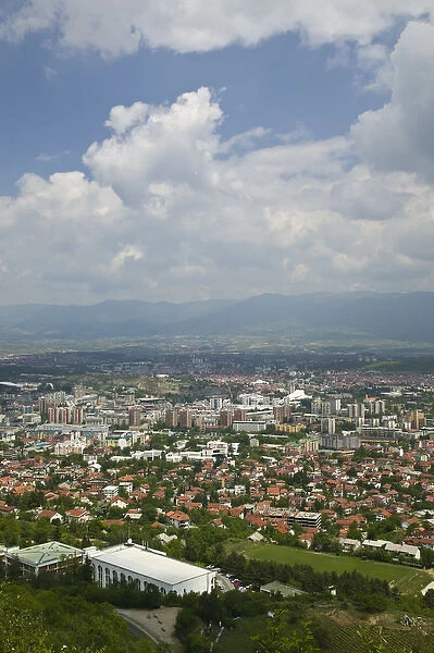 MACEDONIA, Skopje. City View from Mount Vodno  /  Daytime