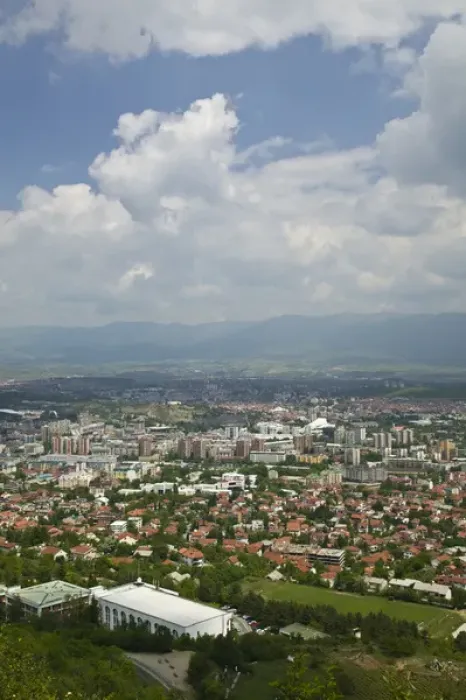 Framed Print : MACEDONIA, Skopje. City View from Mount Vodno / Daytime Framed Print : MACEDONIA, Skopje. City View from Mount Vodno / Daytime