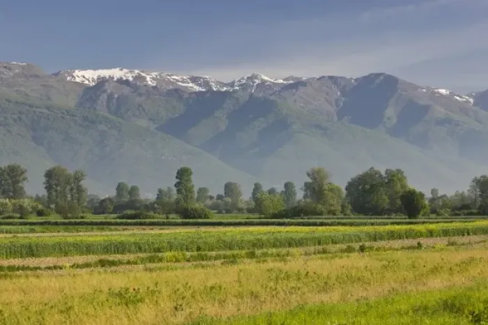 Framed Print : MACEDONIA, Tetovo. Sar Planina Mountains  /  Morning