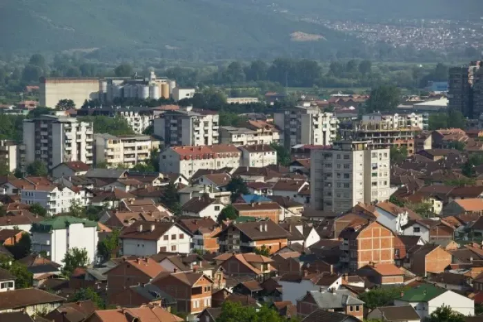 Framed Print : MACEDONIA, Tetovo. Tetovo City Overview Framed Print : MACEDONIA, Tetovo. Tetovo City Overview
