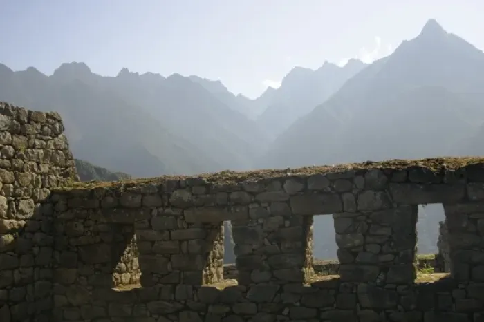 Framed Print : Machu Picchu, ruins of Inca city, Peru