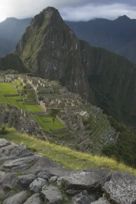 Framed Print : Machu Picchu, ruins of Inca city, Peru