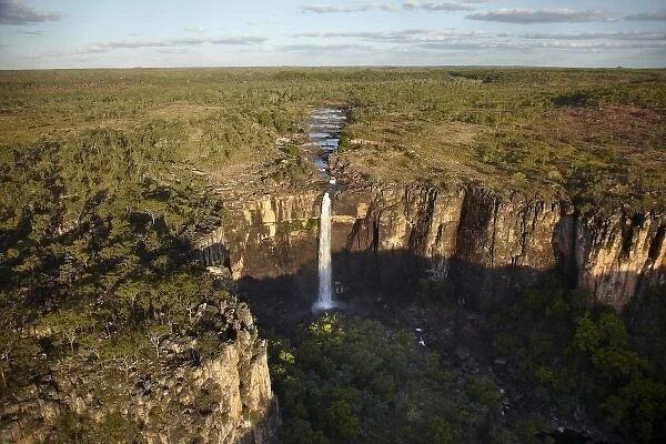 Magela Falls, Kakadu National Park, Northern Territory, Australia - aerial