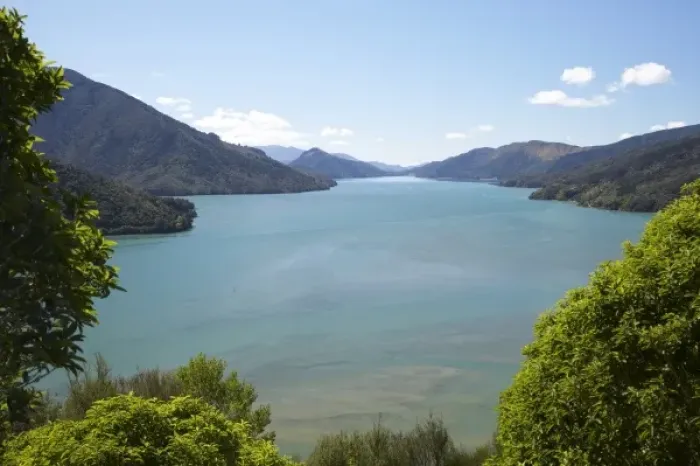 Framed Print : Mahakipawa Arm, Mahau Sound, Marlborough Sounds, South Island, New Zealand