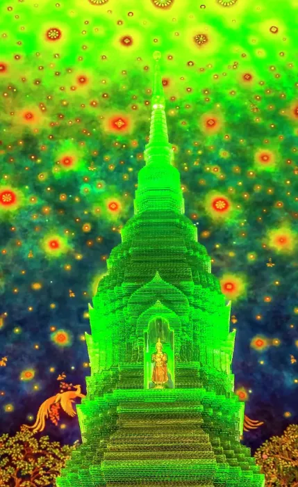 Framed Print : Maharatchamongkhon Stupa, Wat Paknam Bhasicharoen, Bangkok, Thailand. Temple established in 1600's. Pagoda finished in 2012. Green chedi has Buddha relics inside Framed Print : Maharatchamongkhon Stupa, Wat Paknam Bhasicharoen, Bangkok, Thailand. Temple established in 1600's. Pagoda finished in 2012. Green chedi has Buddha relics inside