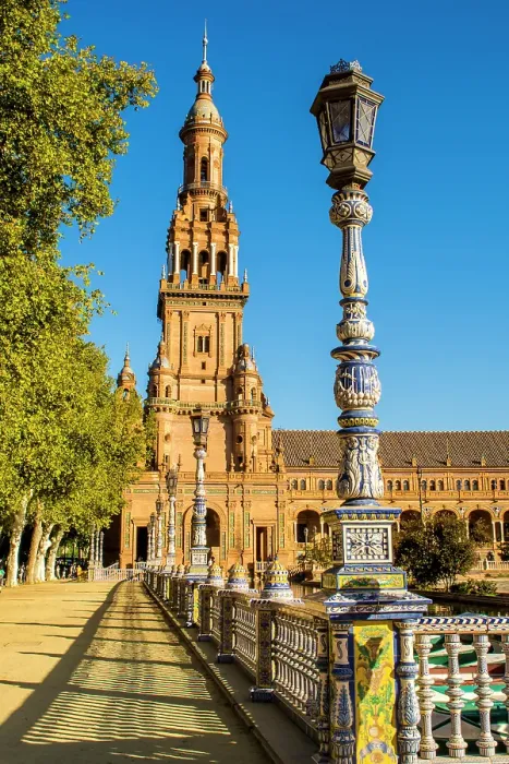 Framed Print : Main building in Plaza de Espana, Seville, Andalusia, Spain Framed Print : Main building in Plaza de Espana, Seville, Andalusia, Spain