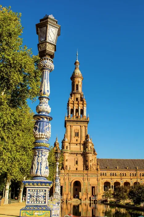 Framed Print : Main building in Plaza de Espana, Seville, Andalusia, Spain Framed Print : Main building in Plaza de Espana, Seville, Andalusia, Spain