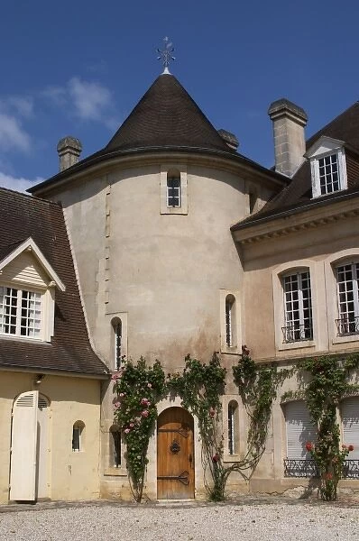 The main building with its tower Chateau Bouscaut Cru Classe Cadaujac Graves Pessac