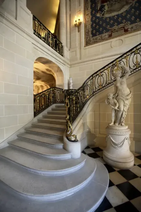 Framed Print : The main staircase of Musee Nissim de Camondo. Paris. France