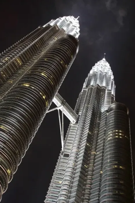 Framed Print : Malaysia. Kuala Lumpur. The night view of Petronas Twin Towers Framed Print : Malaysia. Kuala Lumpur. The night view of Petronas Twin Towers