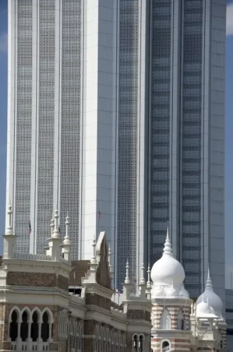 Framed Print : Malaysia, State of Selangor, Kuala Lumpur. Downtown views of Independence Square