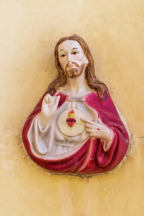 Framed Print : Malta, Birgu. Sacred Heart of Jesus plaque Framed Print : Malta, Birgu. Sacred Heart of Jesus plaque