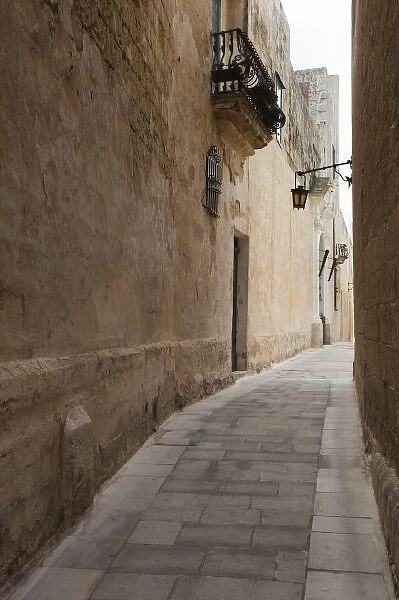 Malta, Central, Mdina, Rabat, street detail