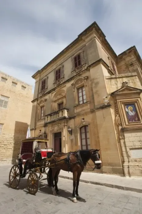 Framed Print : Malta, Central, Mdina, Rabat, Triq Villegaignon street, horse carriage Framed Print : Malta, Central, Mdina, Rabat, Triq Villegaignon street, horse carriage